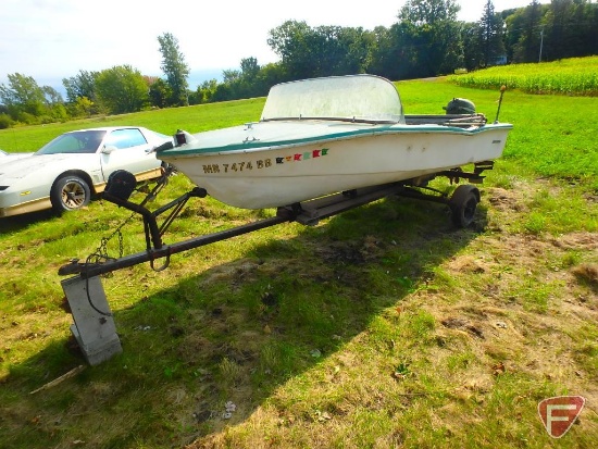 13-1/2ft Span America Boat on Single Axle Boat Trailer