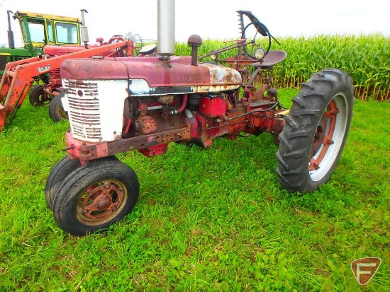 IH McCormick Farmall H tractor, sn 119500 with New Holland 454647 sickle mower, 7' sickle bar