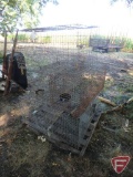 (5) metal rabbit/animal cages