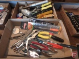 Hammers, level, soldering iron, solder, tin snips, screw drivers, pickup tools,