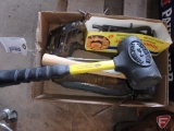 C-clamps, rubber hammers, tongs