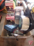 Heathkit multimeter, IH carb kit, solenoid, oil spouts, battery post cleaner,