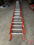 32' Keller fiberglass extension ladder, 300lb capacity, maximum reach 31'