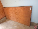 (4) 4x8' plywood sheets and (4) 4x8' paneling