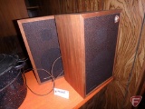 (2) REalistic speakers, oiled walnut veneer