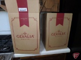 (2) Gevalia 12 cup programmable coffee maker, both black