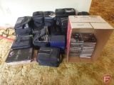 CDs and cassette tapes with carry cases, most western/country
