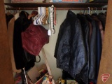Leather coats, jackets, and bags