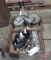 (2) Boat trailer winches, hitch balls, clevises, 1-7/8