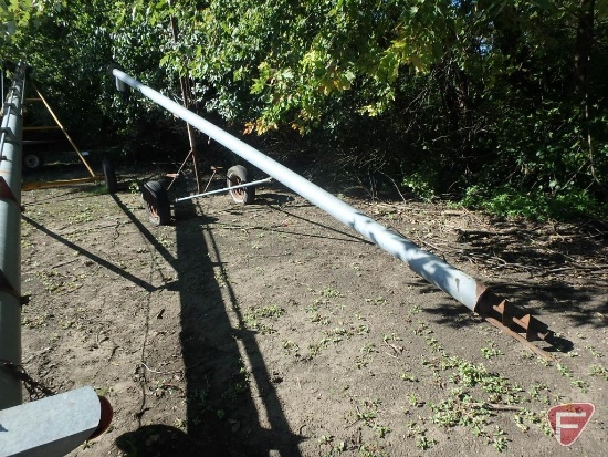 Mayrath 6" x 26' auger (electric drive, needs motor) with chain hoist