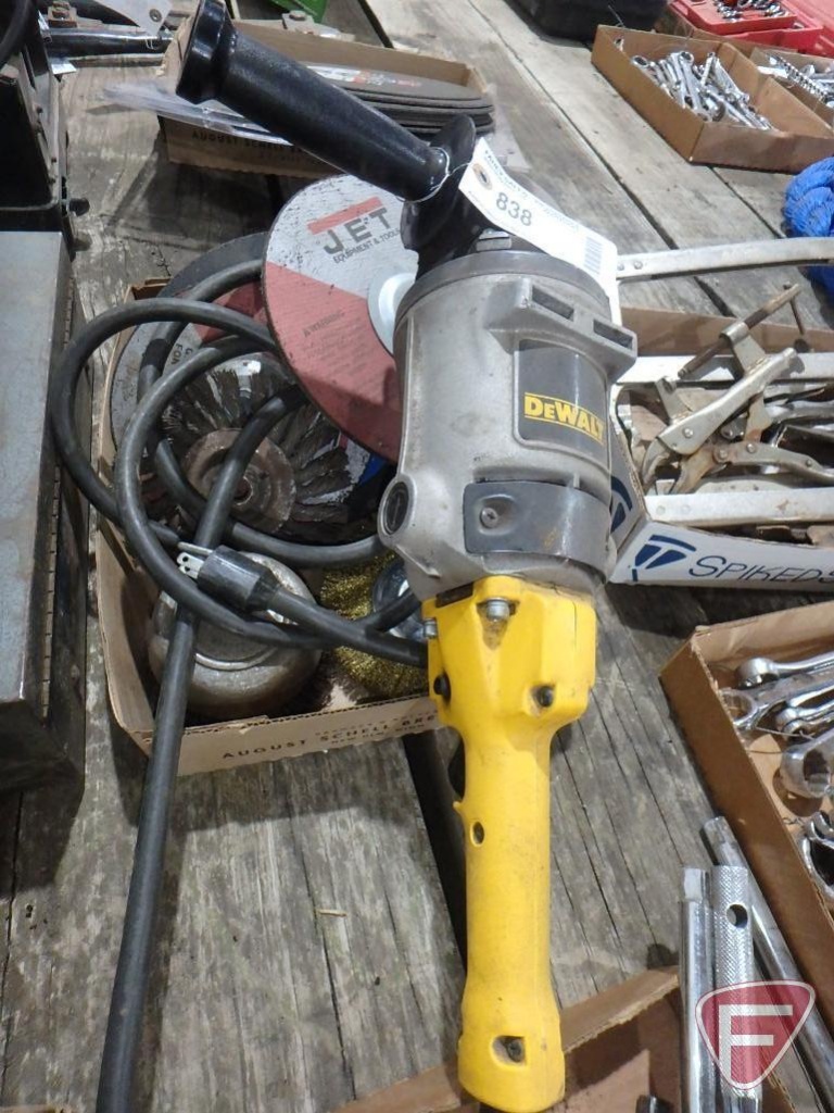 DeWalt DW494 7" angle grinder with cutoff wheels and wire brushes | Heavy  Construction Equipment Light Equipment & Support Tools Hand Tools | Online  Auctions | Proxibid