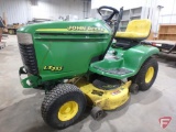 John Deere LX255 riding lawn mower with 42C convertible deck