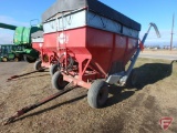 Flow EZ model 300 gravity box with extensions, tarp and 15' hydraulic drive seed tending auger