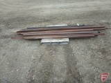 Assorted steel: tubing, flat steel, pipe; 6' to 11'