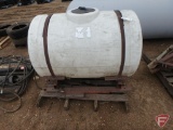 150 Gallon poly spray tank on mount
