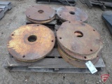 (14) Rear axle wheel weights, 20