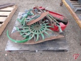 Assorted farm tillage parts