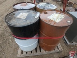 (4) Empty 55 gallon drums