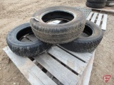 (2) 225/60 R16 tires and 195/65 R15 tire