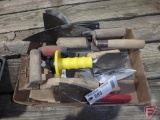 Block chisel and cement hand tools