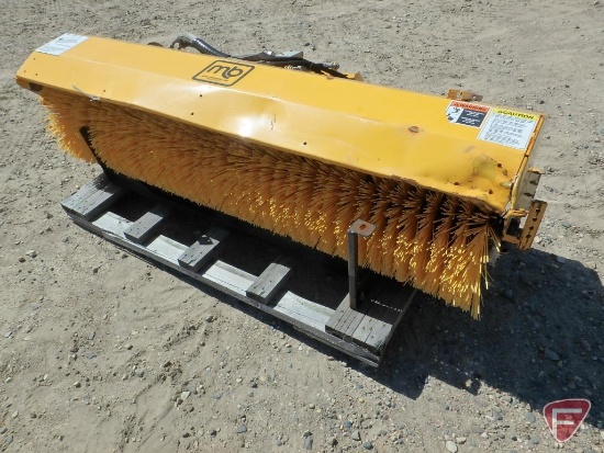 MB 6' hydraulic articulating broom attachment