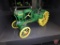 Ertl replica John Deere Waterloo Boy tractor with commemorative medallion