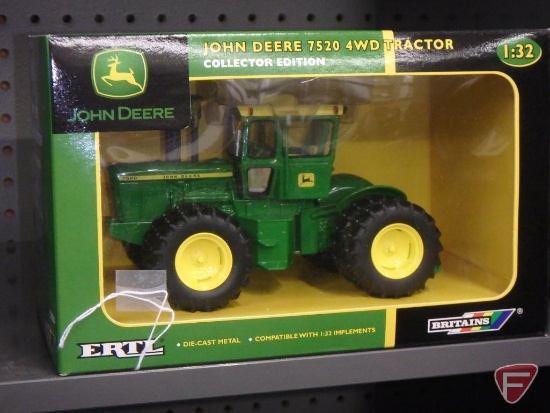 Ertl replica John Deere 7520 4wd Tractor, Collector Edition, 1:32, new in box