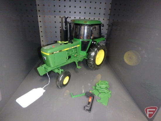 Replica John Deere 440 tractor, some parts broke off, but included, (12) weights,