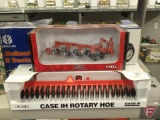Ertl replica Plow and Case IH Rotary Hoe, 1:16. 2 pieces