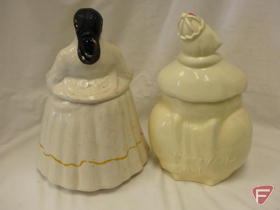(2)Cookie Jars- Native American and Ole King Cole