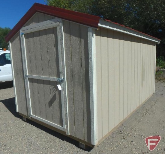 NEW 8x12 storage shed with metal roof