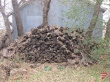 14'w x 12'd x 6'h pile of old firewood, approx. 7 cords