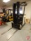 Crown 3000 Series 36v electric standing forklift, 11317hrs showing, 83/188 mast, full free lift