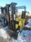 Yale 36v electric standing forklift, hrs unreadable, 83/188 triple stage mast, full free lift