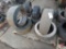 Forklift solid tires: (4) pairs and (1) single