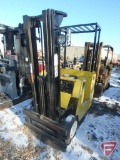 Yale 36v electric standing forklift, hrs unreadable, 83/188 triple stage mast, full free lift