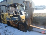 Cat P6000 LP gas forklift, hrs unreadable, 83/189 triple stage mast, full free lift, side shift