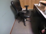 Office chair and (2) plastic floor mats