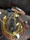 Extension cords, trouble lights