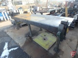 Steel workbench with (2) vises, 110