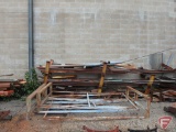 Misc. metal against southeast exterior wall: expanded metal, steel tubing and other