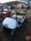 2005 EZ-GO TXT 4-passenger electric golf car with canopy and flatbed conversion seat, white