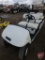 2002 EZ-GO TXT 6 passenger gas golf car, white, sn 1539988