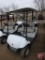 2010 Yamaha YDRA gas golf car with canopy and cooler; white