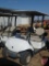 2010 Yamaha YDRA gas golf car with canopy and cooler; white