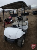 2010 Yamaha YDRA gas golf car with canopy and ball washer, white