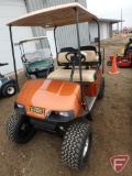 2007 EZ-GO TXT electric golf car with canopy and rear seats, bronze