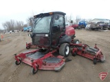 Toro 5910D diesel 16' wide area rotary mower, cab and air, 4056 hours, 4X4