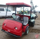 Toro 3200 Workman utility vehicle sprayer, 2,392 hours, electric boom, 200 gallon tank, gas foamer