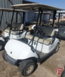 2010 Yamaha YDRA gas golf car with canopy and cooler: white